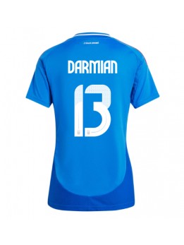 Billige Italia Matteo Darmian #13 Hjemmedrakt Dame EM 2024 Kortermet